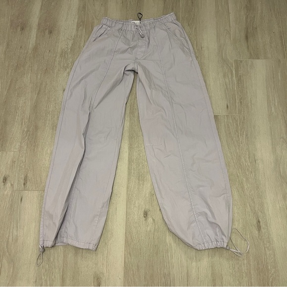 ZARA PURPLE PARACHUTE CARGO PANTS SIZE US S - Picture 2 of 7